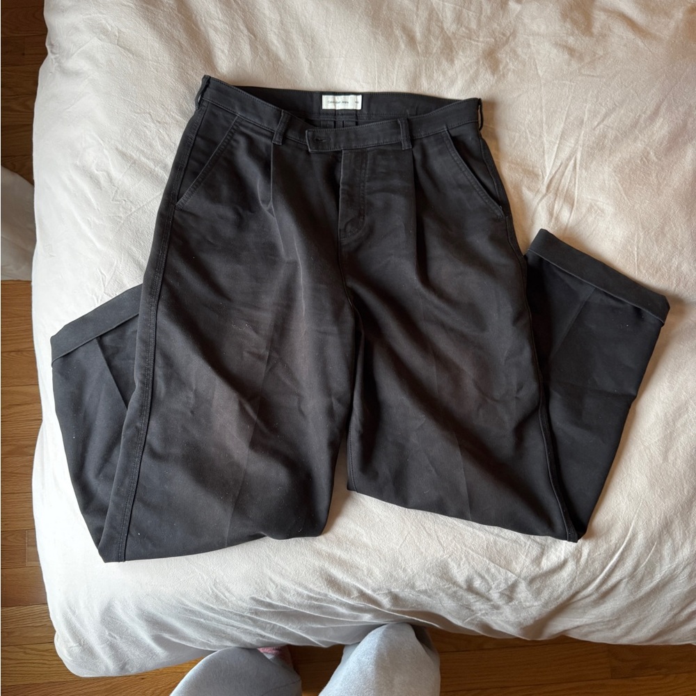 Calvin Klein Jeans wide leg Black Chinos